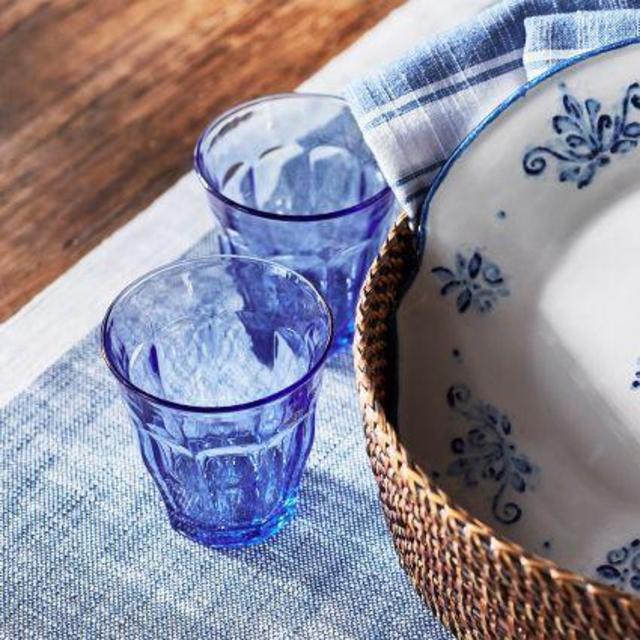 Duralex Blue Picardie Tumbler, 7.75 oz.