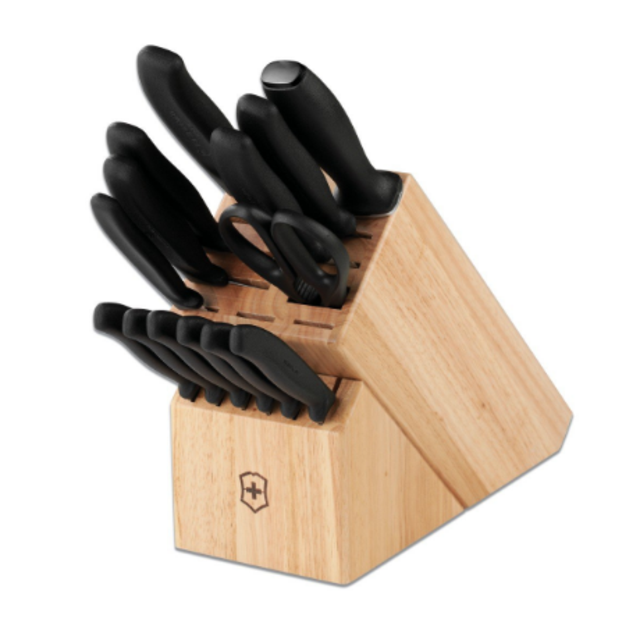 (Amazon) Victorinox Swiss Army Cutlery Swiss Classic Knife Block Set, 15-Piece