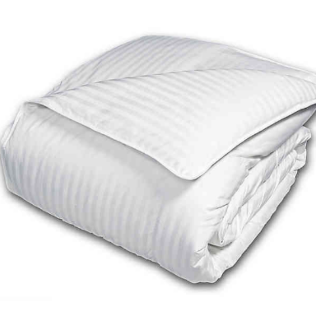 (Bed Bath and Beyond) Damask Goose Down King Comforter in White