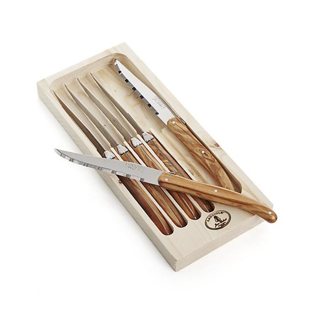 Laguiole ® Olivewood Steak Knives Set of 6