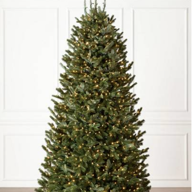 BH Fraser Fir® Narrow Tree: 10 FT with Candlelight Clear LED Lights