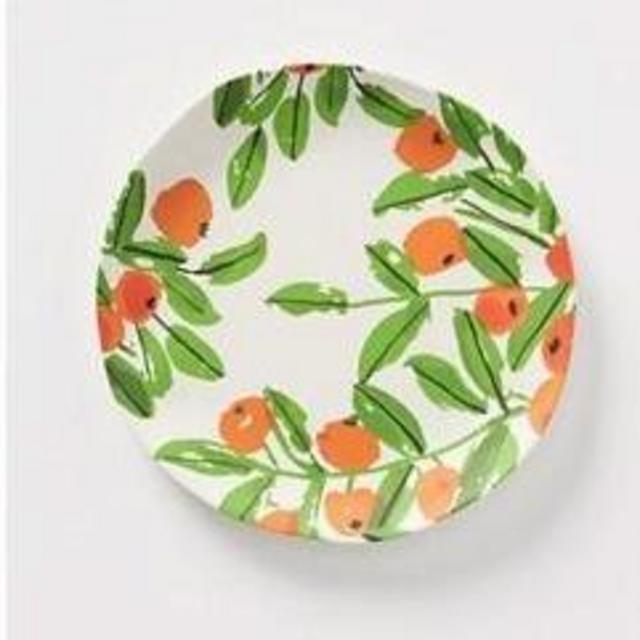 Vera for Anthropologie Perennial Bamboo Melamine Side Plate