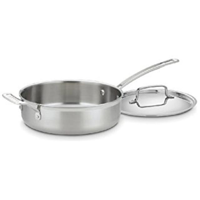 Cuisinart MCP33-24HN MultiClad Pro Stainless 3-1/2-Quart Saute with Helper and Cover