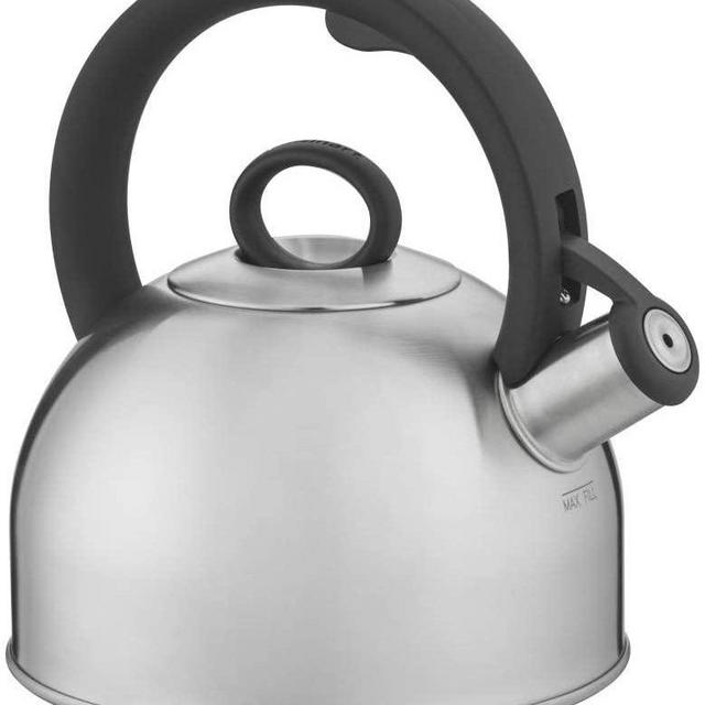 Cuisinart Aura, Silver Stainless Steel Stovetop Tea Kettle, 2 Qt
