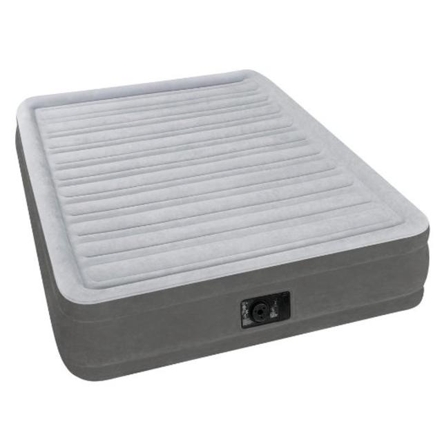 Intex Comfort Plush Mid Rise Dura-Beam Airbed with Built-in Electric Pump, Bed Height 13", Full