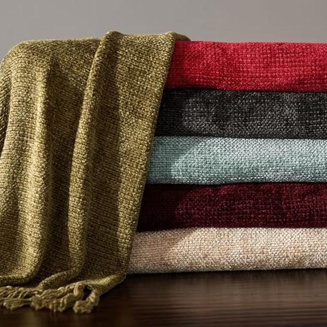 Rayon Chenille Throw - Lambswool