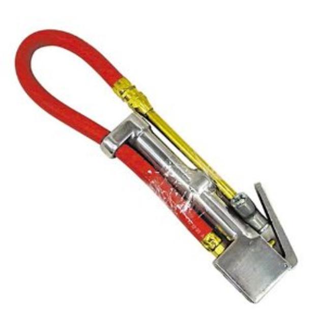 Milton S-506 Dual Head Inflator Gauge with 12" Air Hose