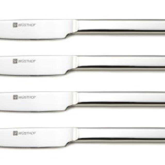 Wusthof 4-Piece Stainless Steak Set