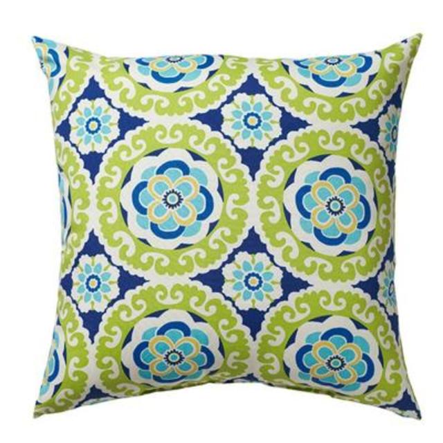 Halina Wasabi 18 in. Square Outdoor Throw Pillow