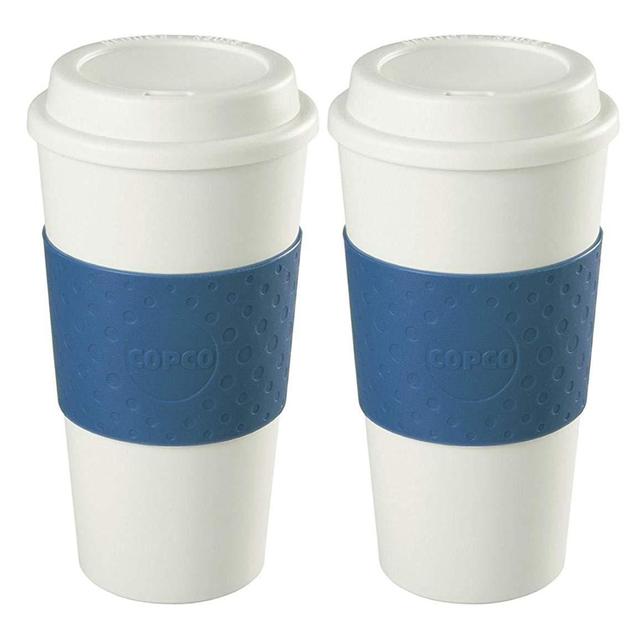 Copco Acadia Travel Mug, 16-Ounce, Blue, 2-Pack