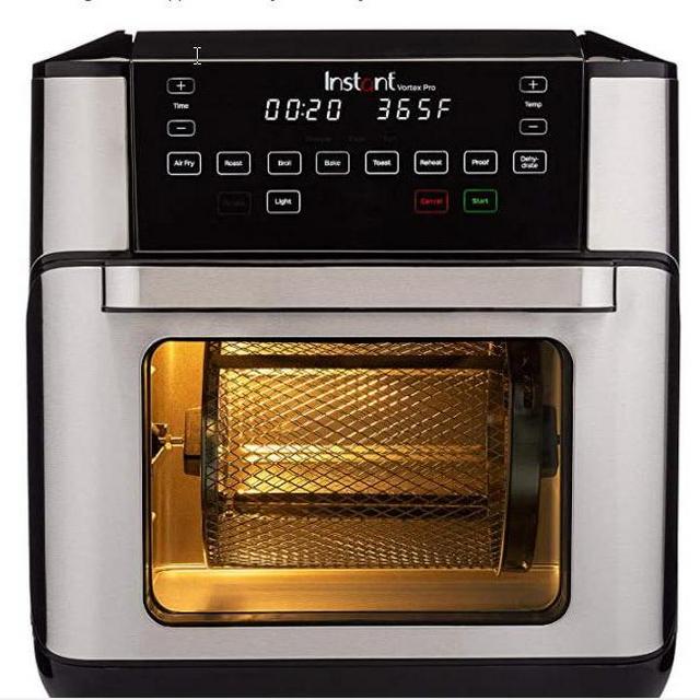 Instant Vortex Pro Air Fryer Oven 9 in 1 with Rotisserie, 10 Qt, EvenCrisp Technology