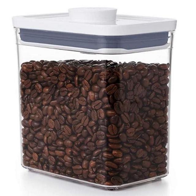 OXO Good Grips POP Container – Airtight 1.7 Qt for Coffee and More Food Storage, Rectangle, Clear