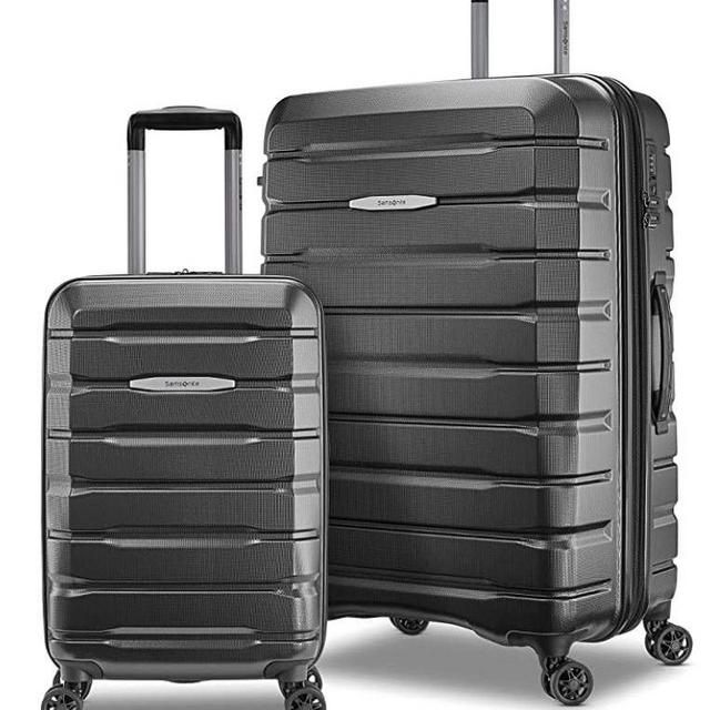 Samsonite Tech 2.0 Hardside Expandable Luggage with Spinner Wheels, 2-Piece Set (21/27), Dark Grey
