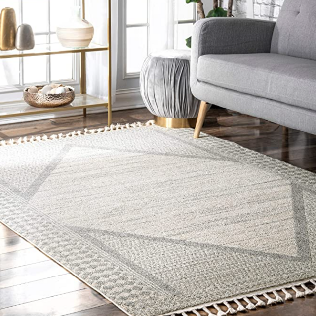 nuLOOM Gemma Modern Outdoor Rug, 8' x 10', Beige