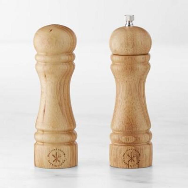 Williams Sonoma Wood Salt Shaker & Pepper Mill Set