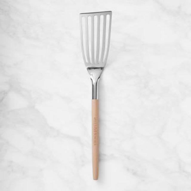 Williams Sonoma Stainless-Steel Flexible Fish Spatula with Wooden Handle