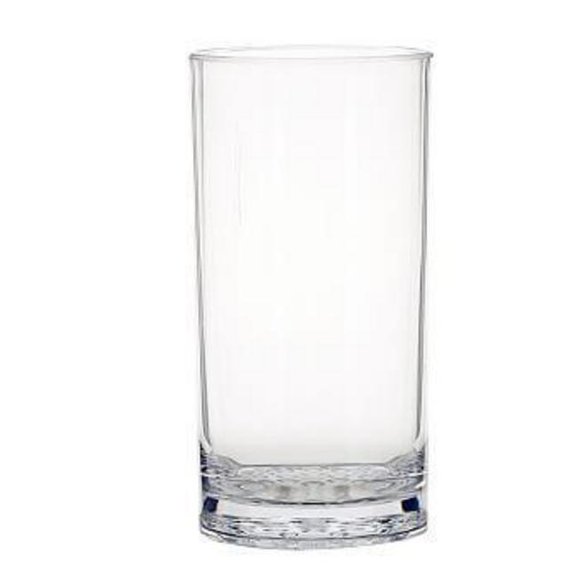 Pottery Barn- Happy Hour Acrylic Highball Glasses, Set of 4 - Clear