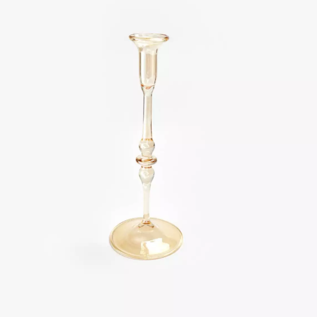 abcdna vibration champagne glass candlestick - 10"