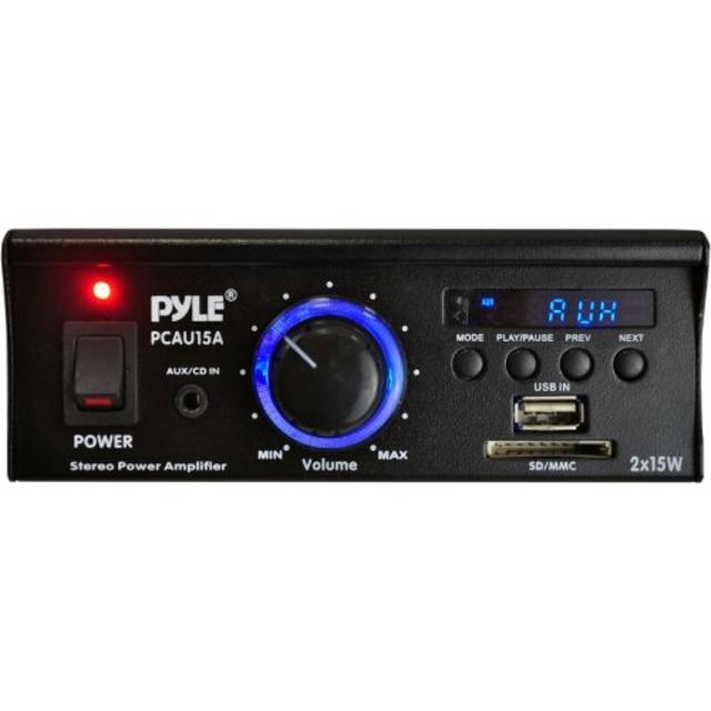 Pylehome Pcau15a Amplifier . 30 W Rms . 2 Channel . Usb . Ipod Supported "Product Type: Consumer Electronics/A/V Receivers & Amplifiers"