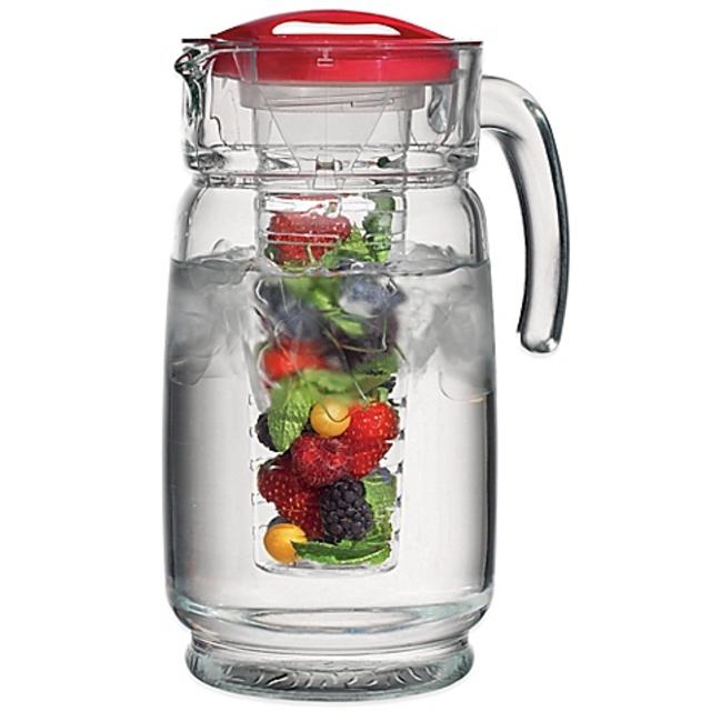 Home Essentials & Beyond 64 oz. Glass Pitcher with Infuser