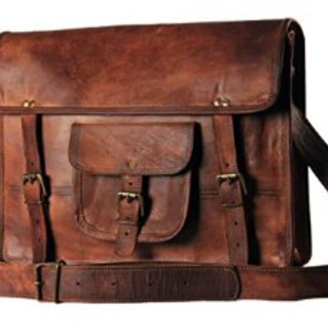 Handmadecart Leather Messenger Bags for Men and Women Laptop Shoulder Satchel Briefcase