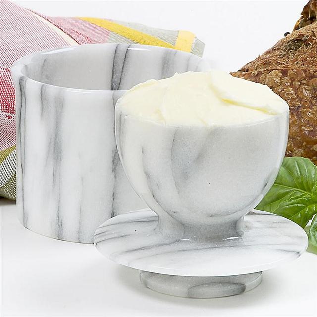 Marble Butter Crock