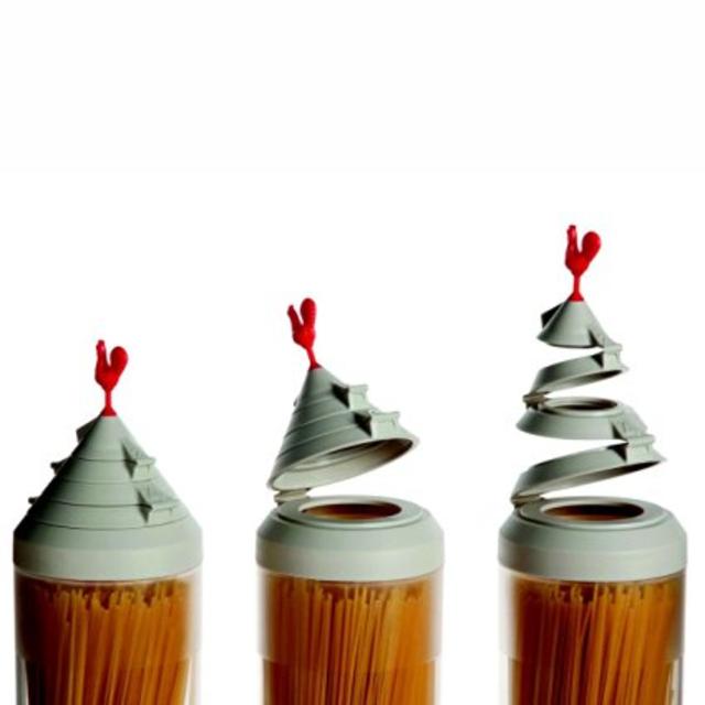 Spaghetti Tower Smart Storage Container Pasta Dispenser Jar Canister