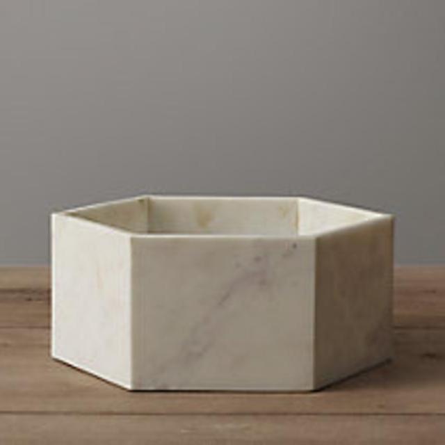 Hexagonal Marble Bowl Medium