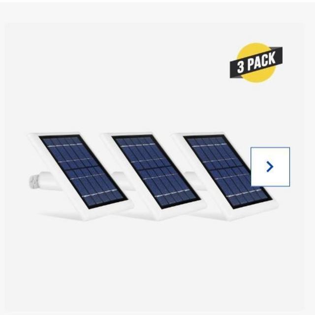 Wasserstein Arlo Essential Spotlight/XL Spotlight Camera White Solar Panel (3-Pack) at Lowes.com