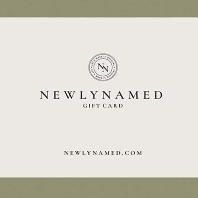 NewlyNamed Box Gift Card | Personalized Name Change After Marriage Kit