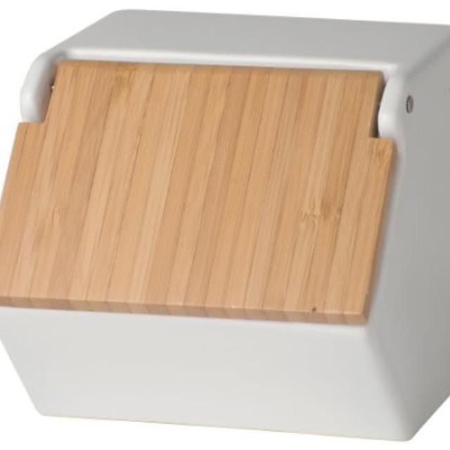 Now Designs Takenoko Salt Box, White