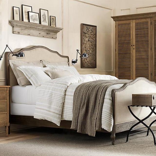Linen-Wool Waffle Weave Oversized Bed Throw