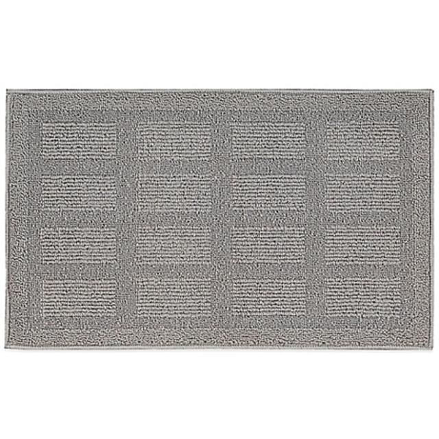 Nourison Grid 1-Foot 6-Inch x 2-Foot 6-Inch Kitchen Rug in Light Grey