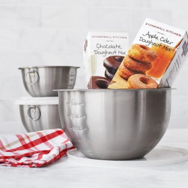 Sur La Table® Stainless Steel Mixing Bowls with Lids, Set of 3