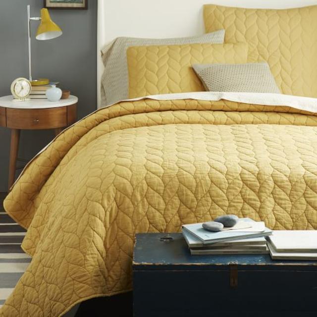 Braided Quilt - Horseradish (Full/Queen)