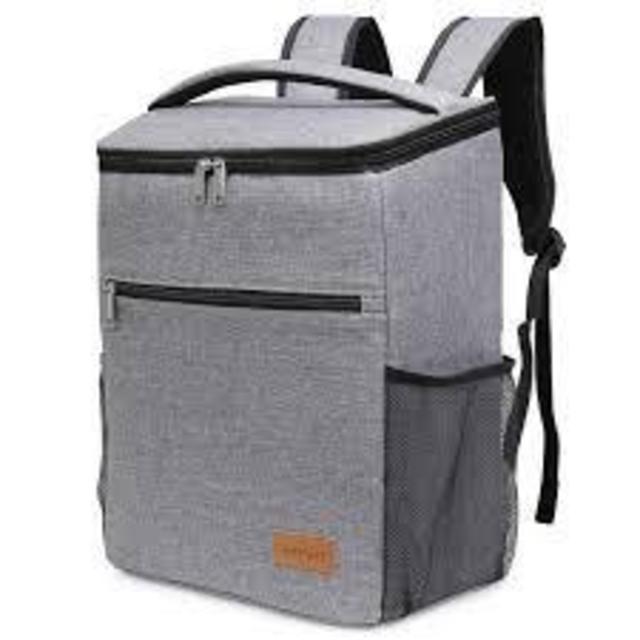 Lifewit Insulated Cooler Bag Backpack, Soft Cooler Soft-Sided Cooling Bag for Beach Picnic Camping BBQ, 24L 30-Can, Grey