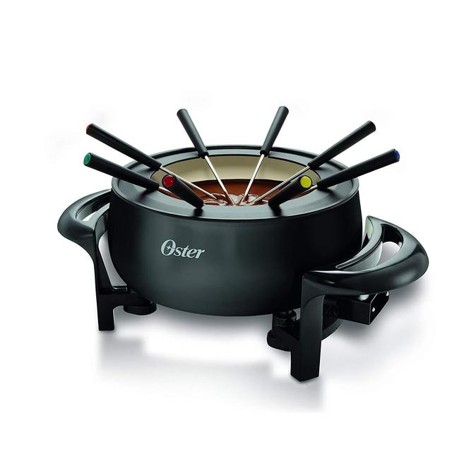 Oster FPSTFN7700W-TECO Titanium Infused DuraCeramic Fondue, Black