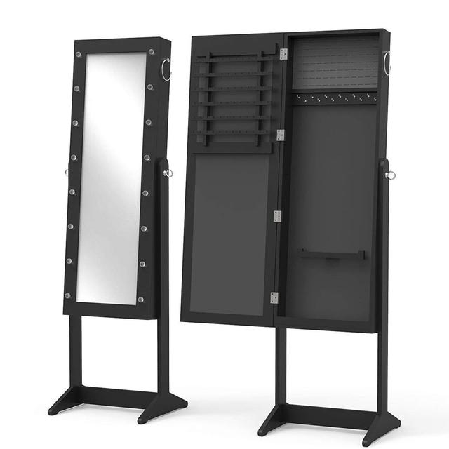 Prinz Marquee 16-Inch x 55-Inch Jewelry Cabinet Floor Mirror