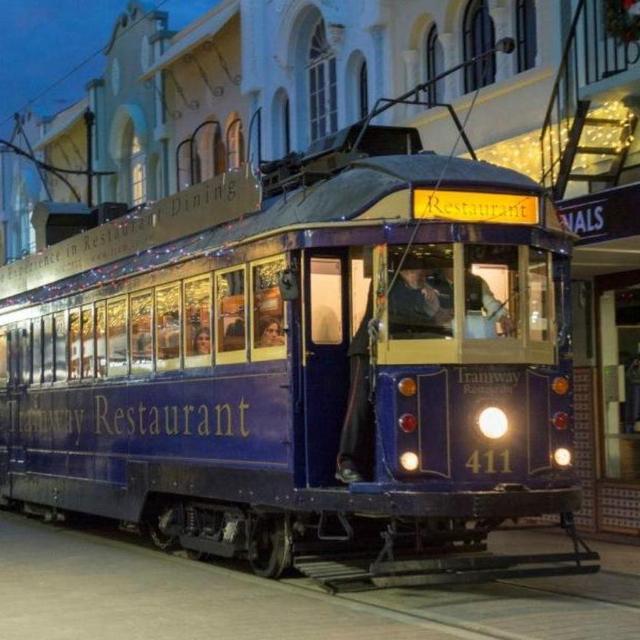 Dinner at the Tramway Restaurant in Christchurch, NZ