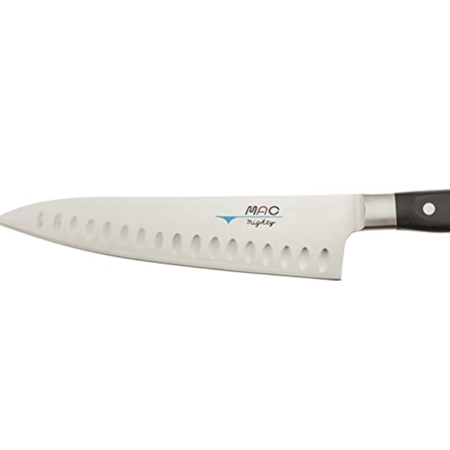 MAC MIGHTY Mac Professional Hollow Edge Chef's Knife, 8 Inch, Silver