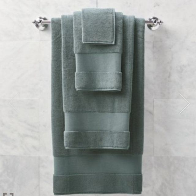 Resort Cotton Washcloths, Set Of Two in Spruce