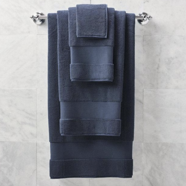Resort Cotton Washcloths, Set Of Two in Indigo Blue