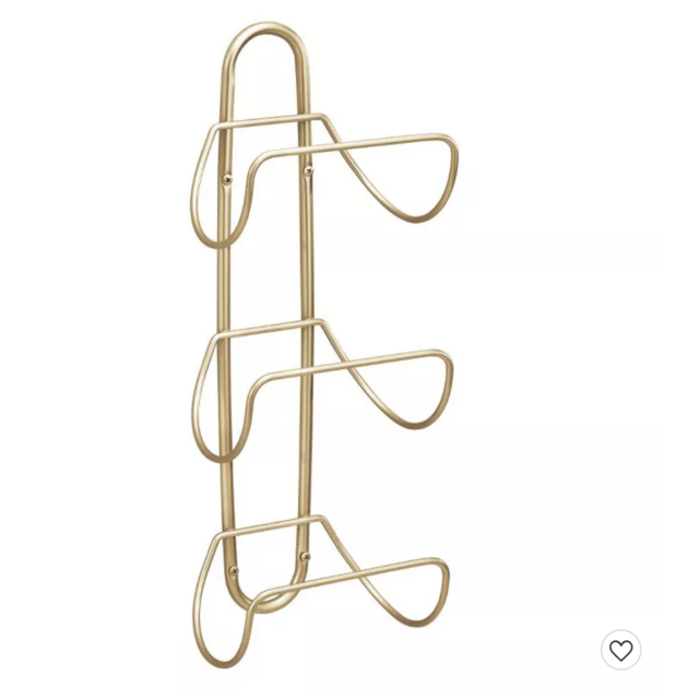 mDesign Bathroom Wall Mount Towel Rack