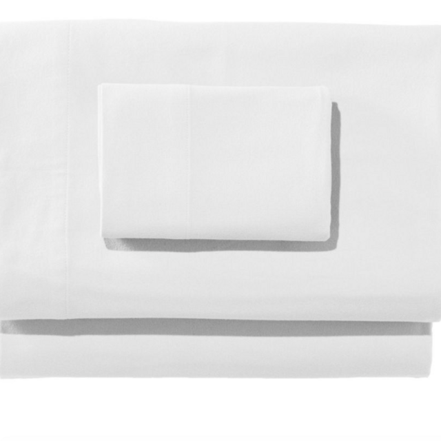 LL Bean Ultrasoft Comfort Flannel Sheet Set - White, King