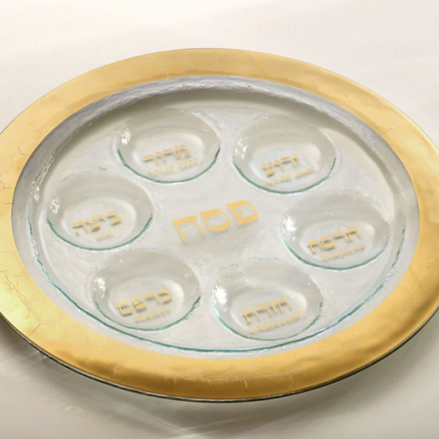 Annieglass Judaica Seder Plate