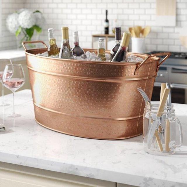 Patchogue Copper Beverage Tub