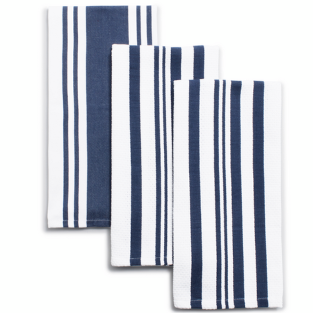 Sur La Table Striped Kitchen Towels, Set of 3