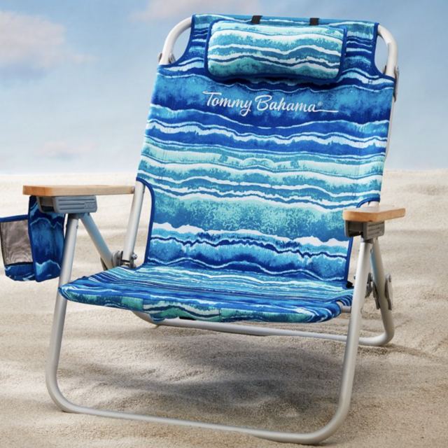 Malachite Print Deluxe Backpack Beach Chair