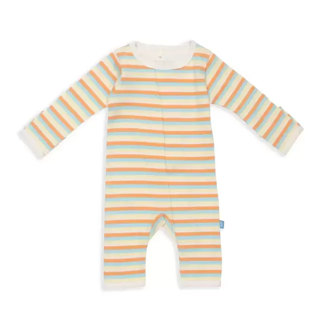 Magnetic Me multi-stripe organic cotton magnetic coverall