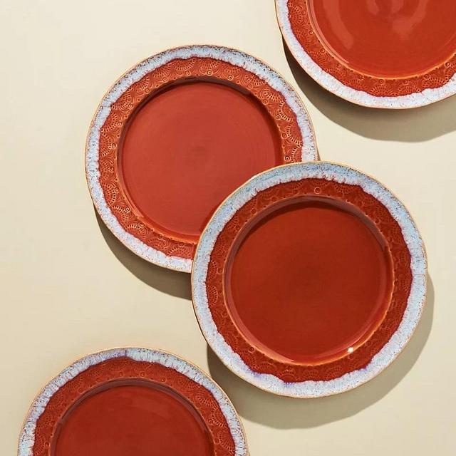 Old Havana Dinner Plates, Set of 4 in Spice